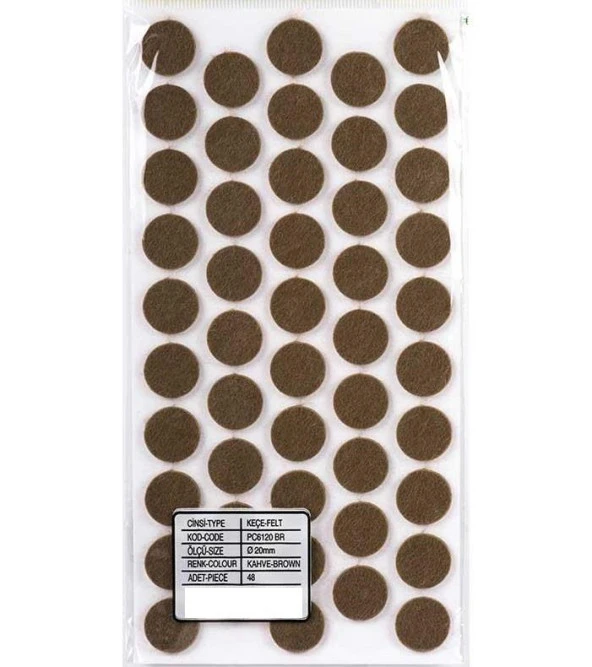 Masa - Sandalye Altı Keçe Çap 20mm ürün görseli 1