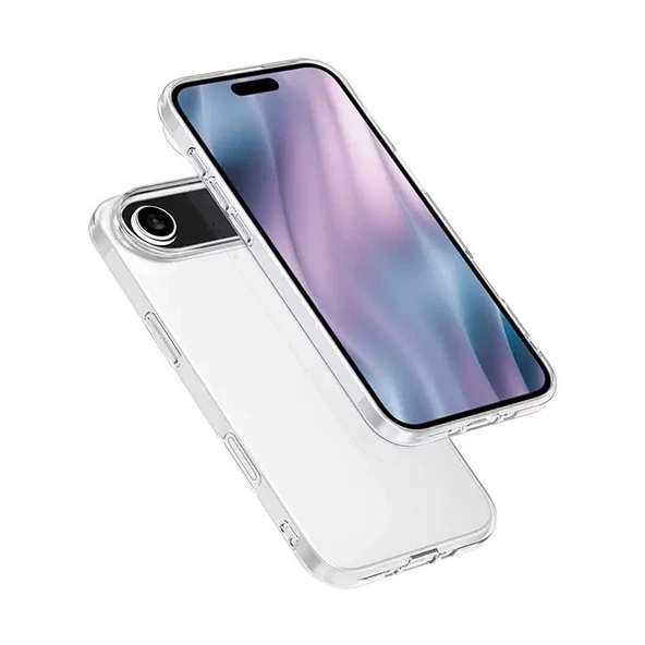 Zipax Apple iPhone 17 Air Kılıf Şeffaf Silikon Kapak Zr-Süper ürün görseli 1