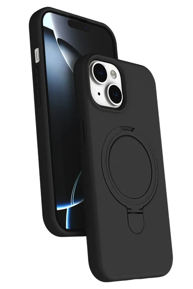 Zipax Apple iPhone 15 Kılıf MgSafe Özellikli Standlı Kapak Azn-Regal ürün görseli 1