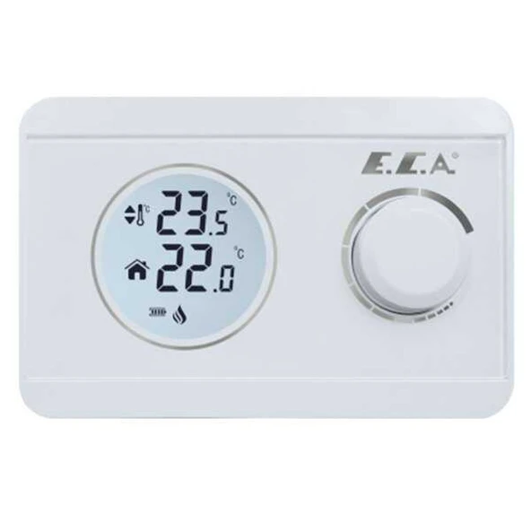 Eca Poly Pure 100W Dijital Pilli On-Off Kablosuz Oda Termostatı ürün görseli 1