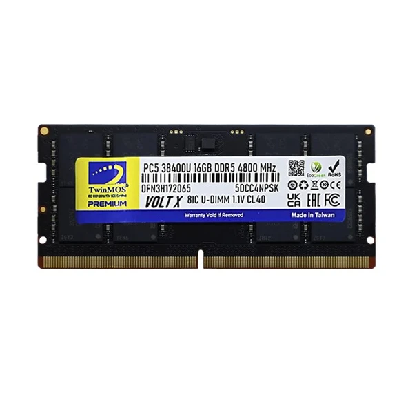 TWINMOS TwinMOS 16GB DDR5 4800MHz TMD516GB4800S40 NB ürün görseli 1