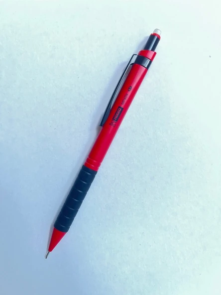 Mikro MP404 Kırmızı 0.7 Uçlu Silgili Versatil Kurşun Kalem ürün görseli 1