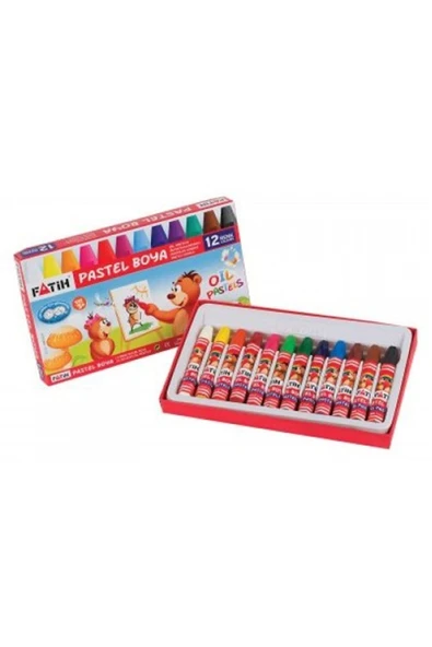 Pastel Boya Yeni Formül 12 Renk Kıng Sıze ürün görseli 1