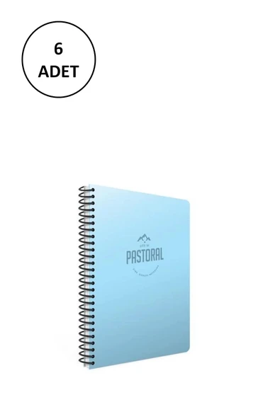 Gıpta Pastoral Sp.Pp.Kapak Defter A4 120 Yp Çizgili 3-3247000-2011 ( 6 Adet ) ürün görseli 1