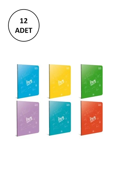 Gıpta Back A4 80 Yaprak Çizgisiz Tel Dikişli Plastik Kapak Defter ürün görseli 1