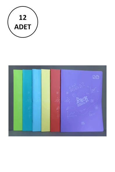 Gıpta Defter Eco Back A5 80 Yaprak PP Kapak 12 Adet ürün görseli 1