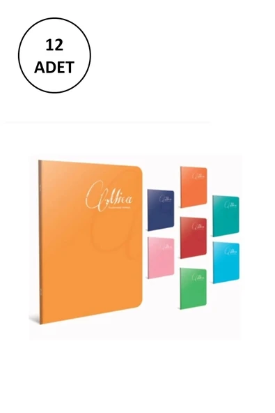 Gıpta Mica A4 Tel Dikişli Pp Kapak Defter 80 Yaprak Kareli (12 Li Paket) ürün görseli 1