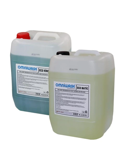 Omniwash Eco Bulaşık Makine Deterjan ve Parlatıcı Seti 2x20 Litre ürün görseli 1