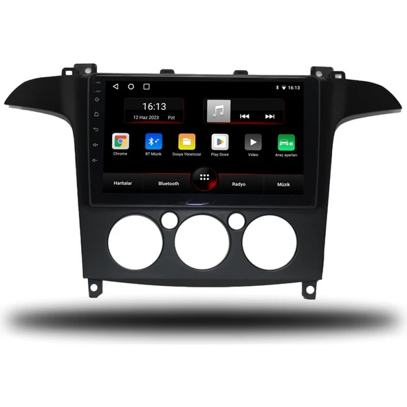 Navmina Ford S-Max Android Carplay Multimedya 2006-2014 Manuel Klima 4gb Ram + 64GB Hafıza + 4 Çekirdek ürün görseli 1