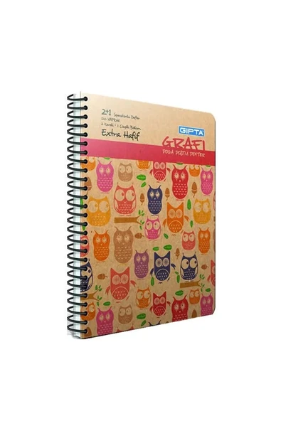 Gıpta Grafi 17x24 120 Yaprak 2+1 Sert Kapaklı Defter ürün görseli 1