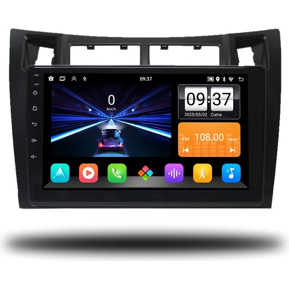 Medya Magic Toyota Yaris 2007-2011 Uyumlu 2-32 GB Multimedya Carplay ürün görseli 1