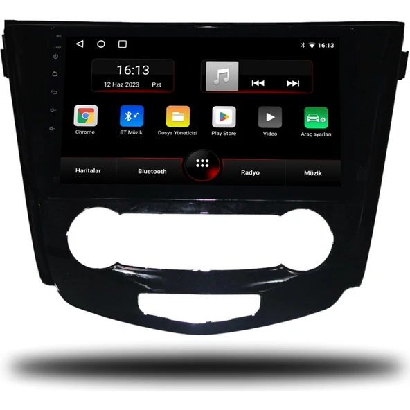Navmina Nissan X-Trail Android Carplay Multimedya 2014-2021 Manuel Klima 4gb Ram + 64GB Hafıza ürün görseli 1