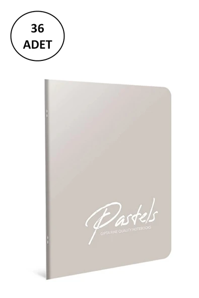 Gıpta A6 Pastels Tel Dikişli Plastik Kapak Defter 80 Yaprak Çizgili 36 Adet ürün görseli 1