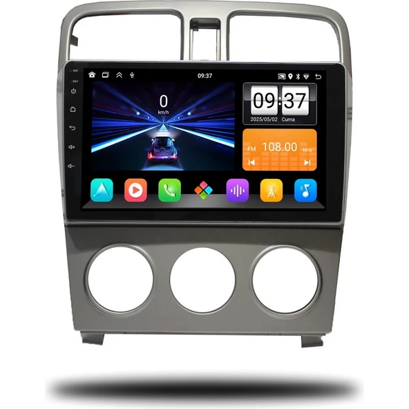 Medya Magic Subaru Forester Impreza 2002-2007 Uyumlu 2-32 GB Multimedya Navigasyon Carplay ürün görseli 1