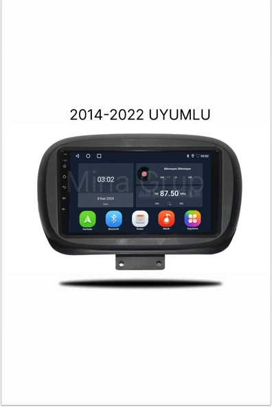 Navmina Fiat 500X Android Carplay Multimedya 2014-2022 6gb Ram + 128GB Hafıza + 4 Çekirdek ürün görseli 1