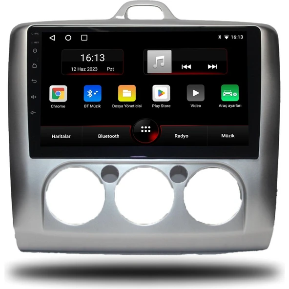 Navmina Ford Focus 2 Android Carplay Multimedya 2007-2011 Manuel Klima 6gb Ram + 128GB Hafıza + 4 Çekirdek ürün görseli 1
