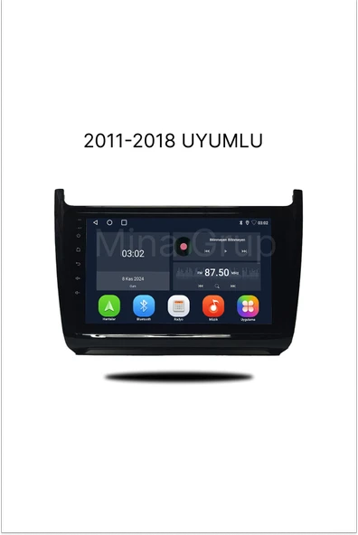 Navmina Volkswagen Polo Android Carplay Multimedya 2014-2018 6gb Ram + 128GB Hafıza + 4 Çekirdek ürün görseli 1