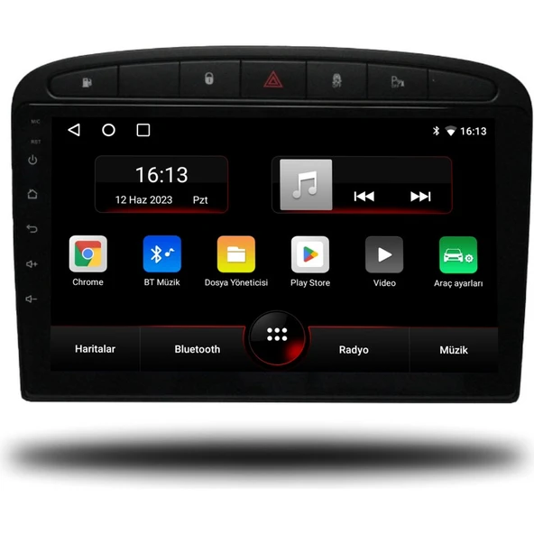 Navmina Peugeot 308 Android Carplay Multimedya 2007-2013 6gb Ram + 128GB Hafıza + 4 Çekirdek ürün görseli 1
