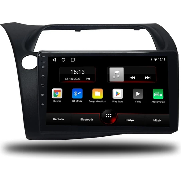Navmina Honda Civic Hb Euro Android Carplay Multimedya 2007-2012 4gb Ram + 32GB Hafıza + 4 Çekirdek ürün görseli 1