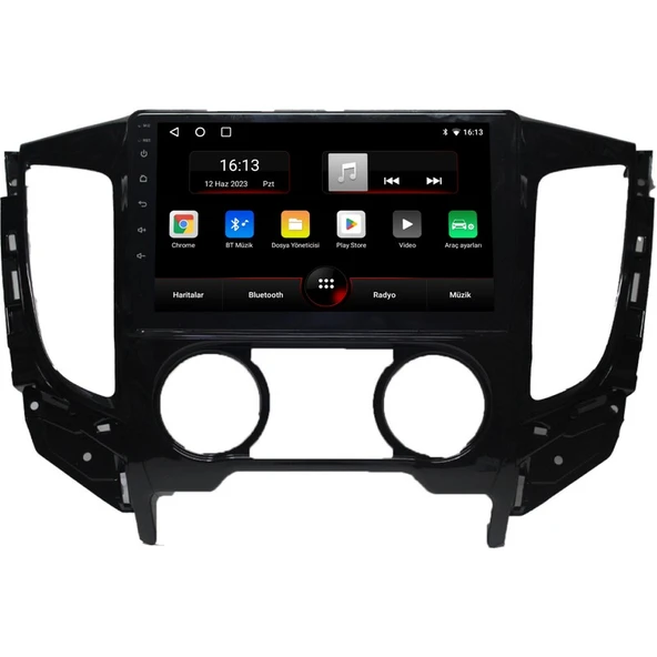 Navmina Mitsubishi L200 Android Carplay Multimedya 2015-2022 Manuel Klima 4gb Ram + 64GB Hafıza ürün görseli 1