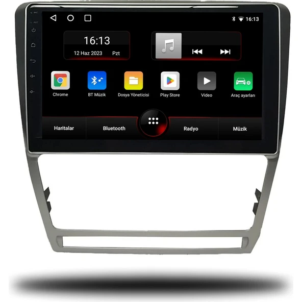 Navmina Skoda Octavia Android Carplay Multimedya 2007-2012 4gb Ram + 64GB Hafıza + 4 Çekirdek ürün görseli 1