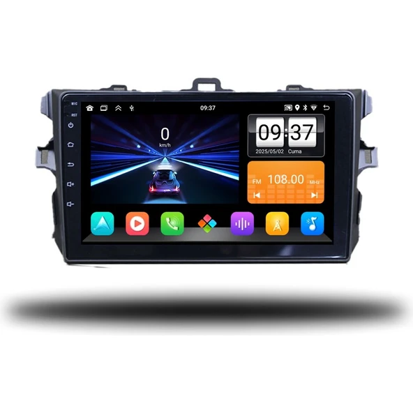 Medya Magic Toyota Corolla 2007-2011 Küçük Çerçeveli 4-32 GB Multimedya Carplay ürün görseli 1