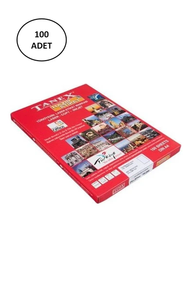 Tanex TW-2100 210x280 mm 100'lü Paket Kuşe Laser Etiket ürün görseli 1