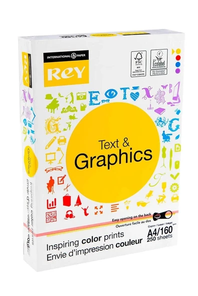 Rey Text Graphics A4 160 gr 250 Yaprak 21x29,70 Gramajlı 250 Li ürün görseli 1