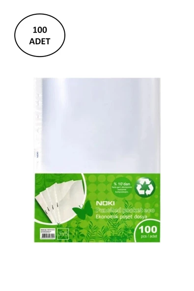 Noki Poşet Dosya Eco 100 Adet ürün görseli 1