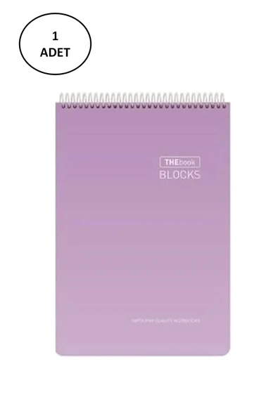Gıpta Thebook 17x24 100 Yaprak Kareli Spiralli Sert Kapak Bloknot ürün görseli 1