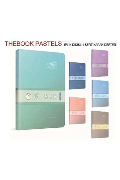 Gıpta Thebook 20x28 Sert Kapak Pastel Defter 400 Yaprak Çizgili ürün görseli 1