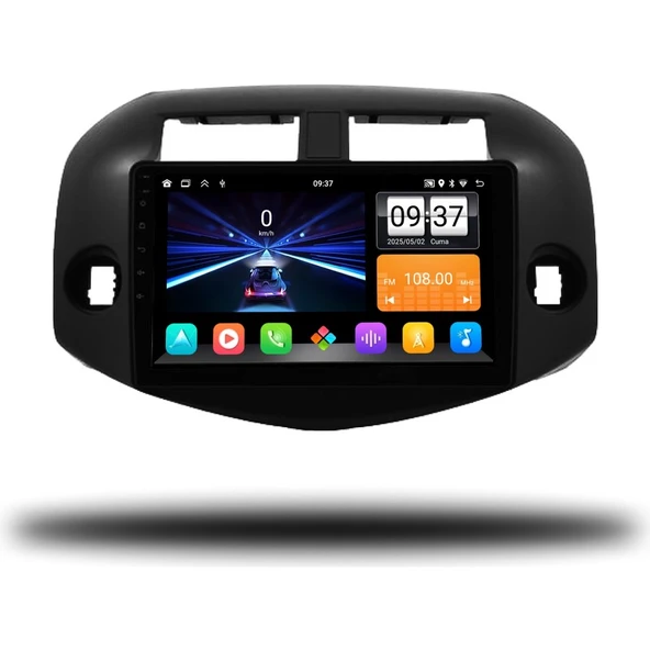 Medya Magic Toyota Rav4 2007-2012 Uyumlu Büyük Çerçeveli 4-64 GB Multimedya Carplay ürün görseli 1