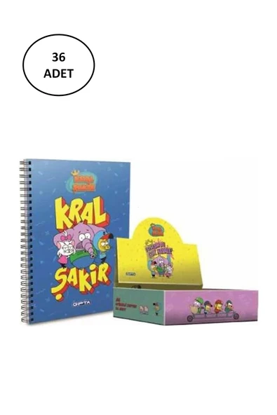 Gıpta Kral Şakir Spiralli A6 Karton Kapaklı Defter Stand ürün görseli 1