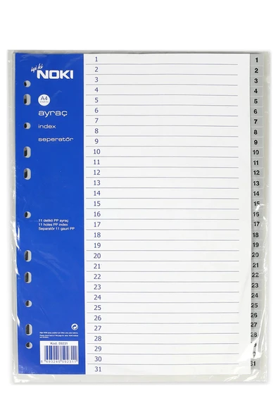 Noki Ayraç Pp 1-31 Rakam ürün görseli 1