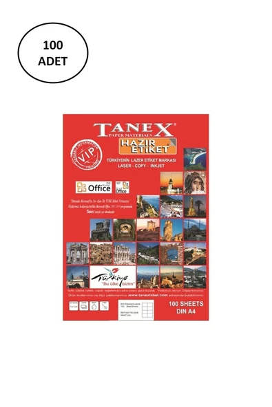 Tanex Tw-2096 Lazer Etiket 43X8.5 Mm 100 Lü ürün görseli 1
