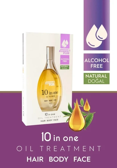 Softto Plus 10 ın 1 Değerli Yağ İçerikli Saç Vücut ve Yüz Bakım Yağı 120 ml ürün görseli 1