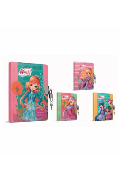 Gıpta Winx Hatıra Defteri İplik Dikişli Kilitli 14X20 96 Yaprak ürün görseli 1