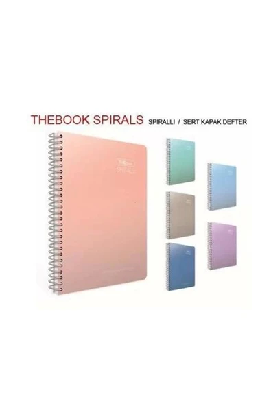Gıpta Thebook Spırals Sp.sert Kapak Defter A4 100 Yaprak Çizgili 1 Adet ürün görseli 1