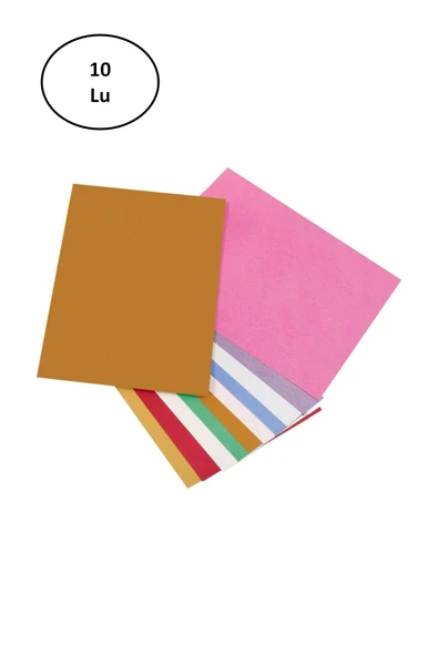 Keskin Color 35x50 Sedefli Fon Kartonu 10 Lu Karışık Renk ürün görseli 1