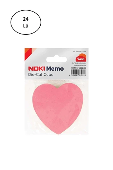Noki 75x75 mm 80 Yaprak Yapışkanlı Not Kağıdı Kalp Şekilli ürün görseli 1