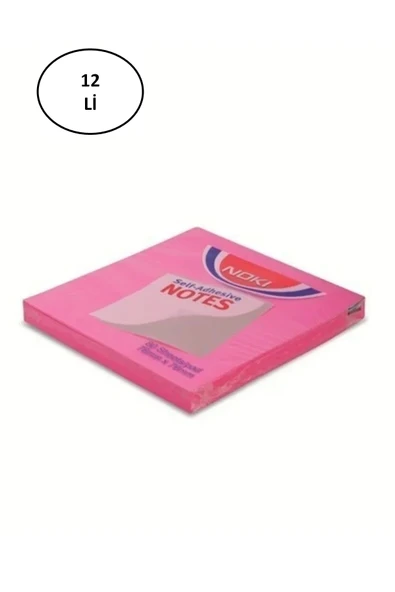 Noki Memo Yapışkanlı Not Kağıdı 75 x 75 mm Pembe ürün görseli 1