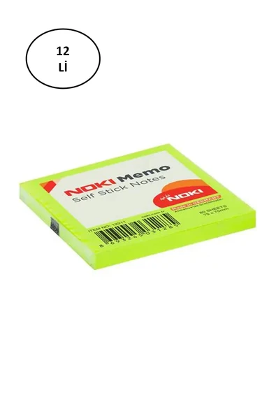 Noki Memo 12211 Yapışkanlı Not Kağıdı 75 x 75 mm 80 Yaprak ürün görseli 1