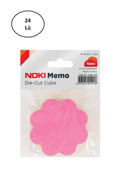 Noki Memo Çiçek Şekilli 5 Renk 80 Sayfa Not Kağıdı ürün görseli 1
