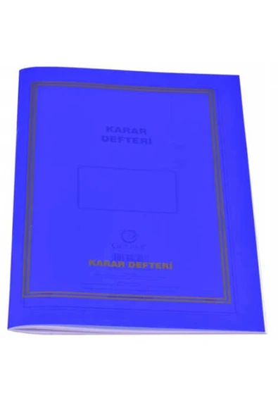 Gülpaş Karar Defteri Plastik Kapak 21x30 cm 40 Yaprak ürün görseli 1