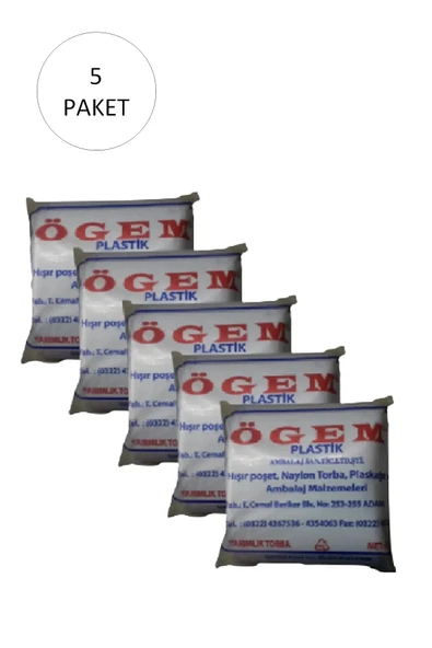 Bakkaliye Naylon Torba Yarımlık 14x27 cm 1 kg 5 Paket (Takriben 1,800 Adet) ürün görseli 1