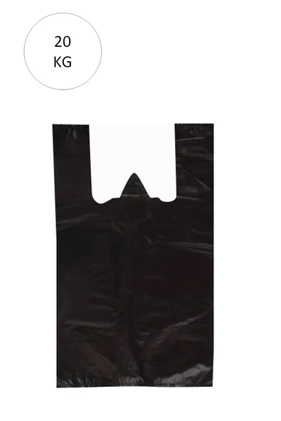 Siyah Atlet Poşet Jumbo Boy 50x90 cm Takriben 240 Adet 20 Kg ürün görseli 1