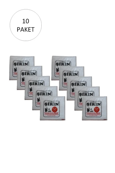 Beyaz Kalın Atlet Poşet Büyük Boy 30x57 Cm 1 Kg 10 Paket (Takriben 450 Adet) ürün görseli 1