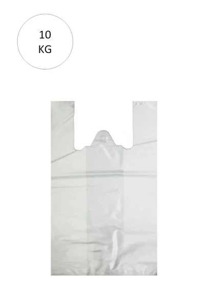 Beyaz Atlet Poşet Büyük Boy 32x57 cm Takriben 720 Adet 10 Kg ürün görseli 1