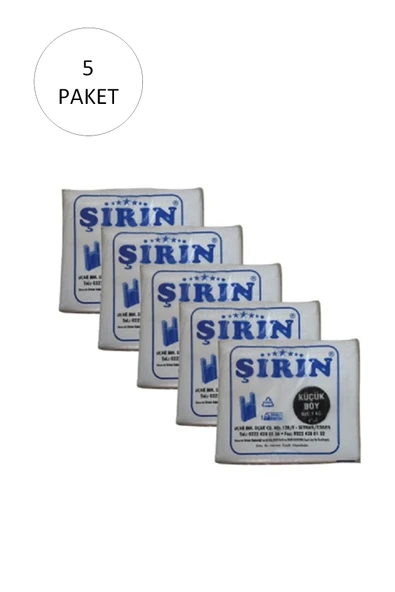 Beyaz Kalın Atlet Poşet Küçük Boy 25x45 Cm 1 Kg 5 Paket (Takriben 550 Adet) ürün görseli 1