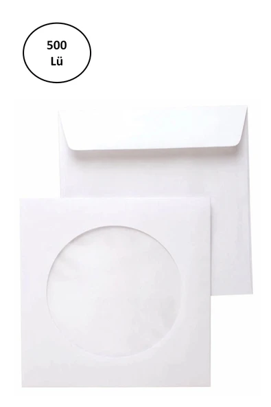 Asil Doğan As-3001 CD Zarfı 12,5x12,5 cm 90 Gr Pencereli 500'lü ürün görseli 1